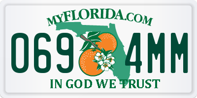 FL license plate 0694MM