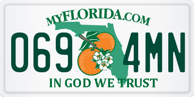 FL license plate 0694MN