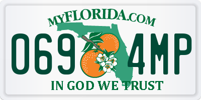 FL license plate 0694MP