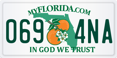 FL license plate 0694NA