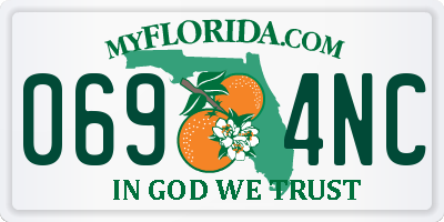 FL license plate 0694NC