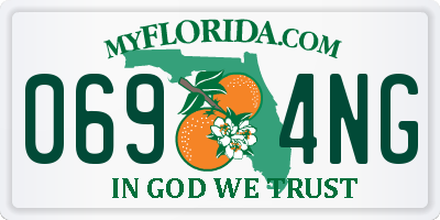 FL license plate 0694NG