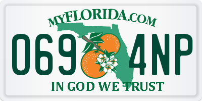 FL license plate 0694NP