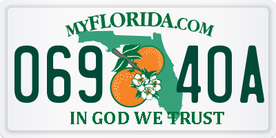 FL license plate 0694OA