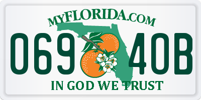 FL license plate 0694OB