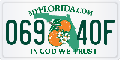 FL license plate 0694OF
