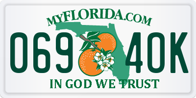 FL license plate 0694OK