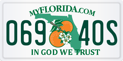 FL license plate 0694OS