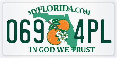 FL license plate 0694PL