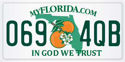 FL license plate 0694QB