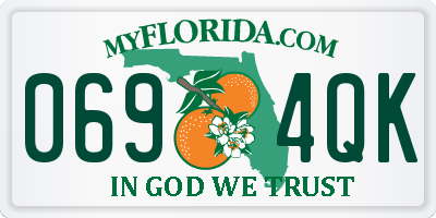 FL license plate 0694QK