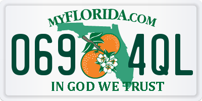 FL license plate 0694QL