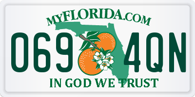 FL license plate 0694QN