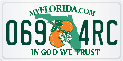 FL license plate 0694RC
