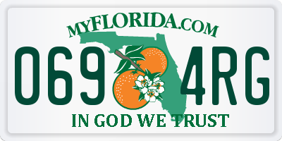 FL license plate 0694RG