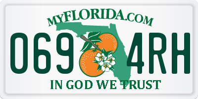 FL license plate 0694RH