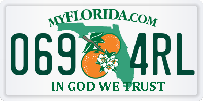 FL license plate 0694RL