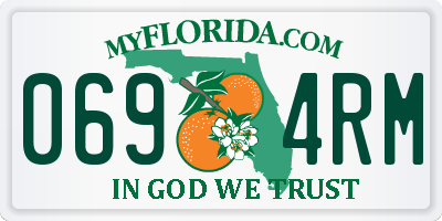 FL license plate 0694RM