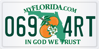 FL license plate 0694RT