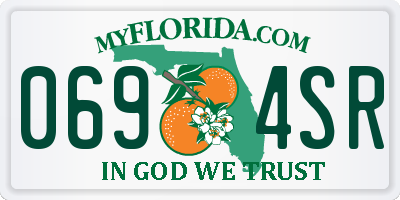 FL license plate 0694SR