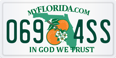 FL license plate 0694SS