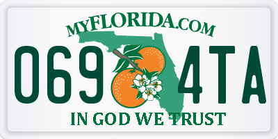 FL license plate 0694TA