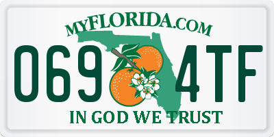 FL license plate 0694TF