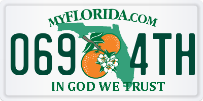 FL license plate 0694TH
