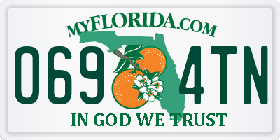 FL license plate 0694TN
