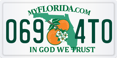 FL license plate 0694TO