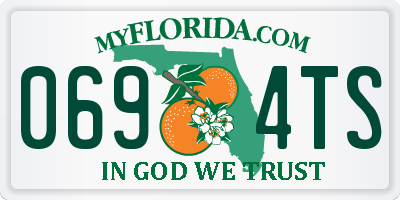 FL license plate 0694TS