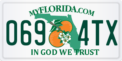 FL license plate 0694TX