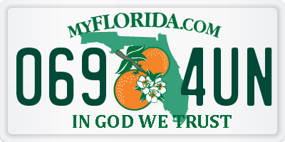 FL license plate 0694UN