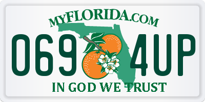FL license plate 0694UP