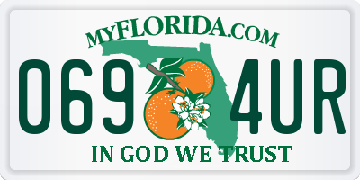 FL license plate 0694UR