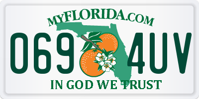 FL license plate 0694UV