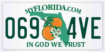 FL license plate 0694VE