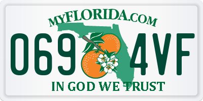 FL license plate 0694VF