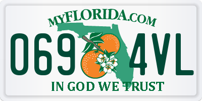FL license plate 0694VL