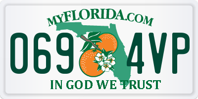FL license plate 0694VP