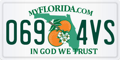 FL license plate 0694VS
