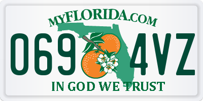 FL license plate 0694VZ