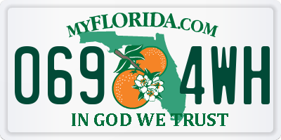 FL license plate 0694WH