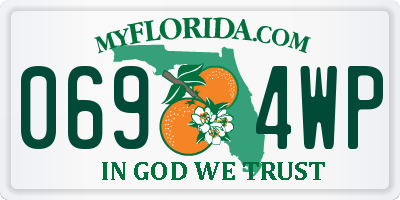 FL license plate 0694WP