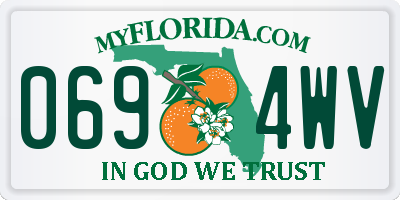 FL license plate 0694WV