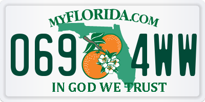 FL license plate 0694WW