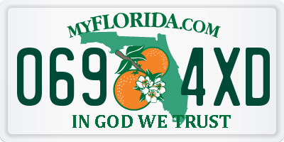FL license plate 0694XD