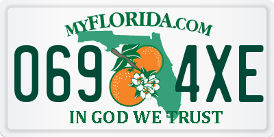 FL license plate 0694XE