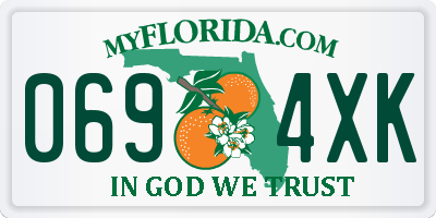 FL license plate 0694XK