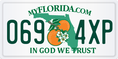 FL license plate 0694XP
